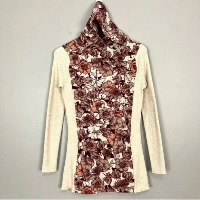 Royal Robbins Table Mountain Hooded Pullover Women’s Size XS Pockets Cozy Floral - Image 1 of 4