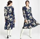 NWT YUMI KIM Newbury Midi Dress Floral Navy XS-S / $288