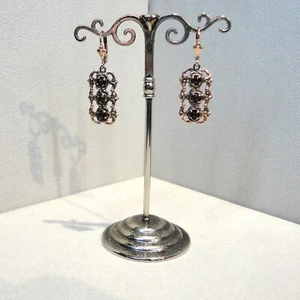 Granat Schmuck Ohrringe Trachten Vintage Retro Silber 925/- antik rosé vergoldet - Bild 1 von 5