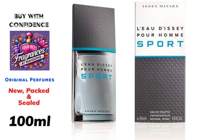 Issey Miyake L'eau D'Issey Pour Homme Sport EDT 100ml - New, Packed & Sealed