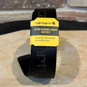 Carhartt Heavy Duty Black Nylon Webbing Ladder Lock Belt - Picture 1 of 5
