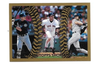1999 Topps All-Topps Alex Rodriguez Nomar Garciaparra Derek Jeter #452 HOF - Image 1 of 2
