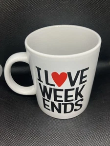 Royal Norfolk "I Love Week Ends" Kaffee-/Teetasse 2-seitig - Bild 1 von 4