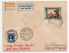 1933 ITALY / VATICAN ZEPPELIN MIXED FRANKING COVER, GREAT CANCELS, MAJOR RARITY