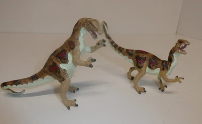 Lote de 2 figuras de colección Dilophosaurus El Dinosaurio Carnegie Safari LTD 1993 Foto 1 de 4