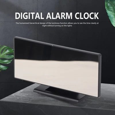 Electronic Alarm Clock Special Mirror Design Digital Alarm Clock For Home For - Image 1 of 4