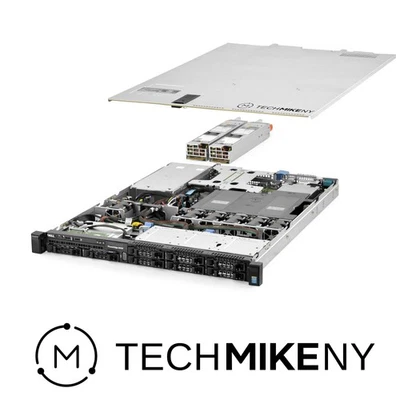 Servidor Dell PowerEdge R430 2,20 GHz 20 núcleos 64 GB RAM 2x nuevo SSD de 1 TB 6x caddies Foto 1 de 4