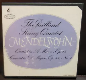 Mendelssohn Quartet Nos 2 & 3 The Juilliard String Quartet 4 Trk 3 3/4 IPS Reel - Picture 1 of 6