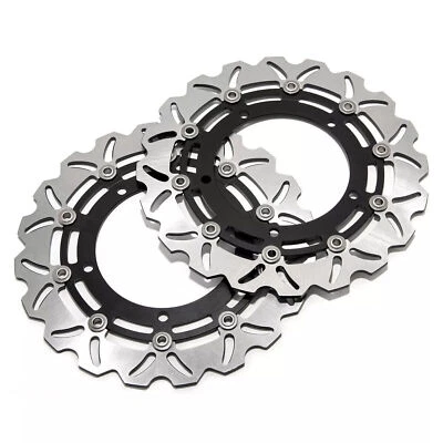 Disques de frein AVANT 320mm pr Honda Goldwing 1800 GL1800 2018-2022 Noir - Photo 1/4