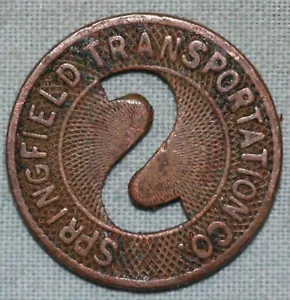 Springfield Transportation Co, ~ Buono per una tariffa ~ Gettone di transito ~ 93 ¢ Spedizione - Foto 1 di 2