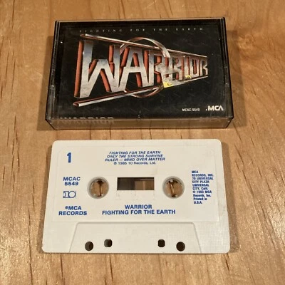 Warrior – Fighting For The Earth CASSETTE TAPE 1st US issue sword armored saint - Image 1 of 3
