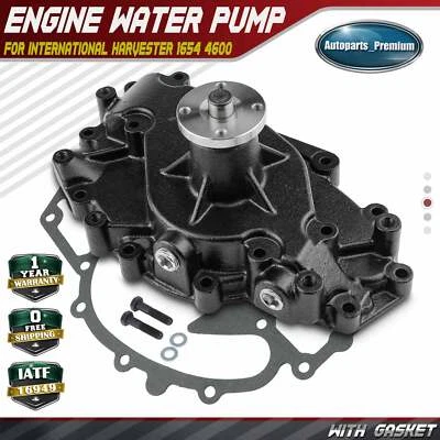 Engine Water Pump w/ Gasket for International Harvester 1652SC 86-94 1654 4600 - Image 1 of 4