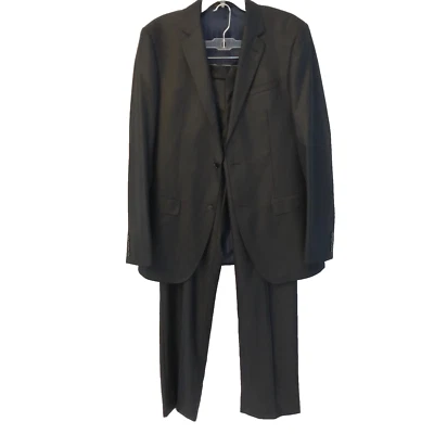 Vitarelli Men’s Black Suit Sz Blazer 40L Pants 34L Formal Wedding Business Italy - Image 1 of 4