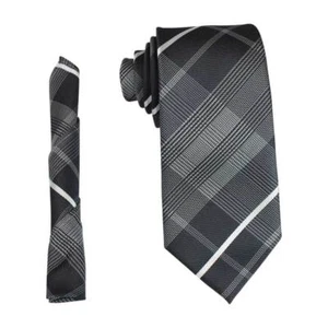 Mens Design Neck Tie & Hanky Pocket Square Set Medium Width 2.75" In 7cm By AZAR - Picture 1 of 63