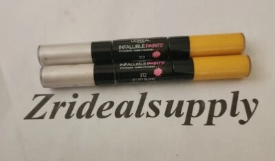 L'OREAL INFALLIBLE PAINTS EYE SHADOW 312 JET SET BLOND PACK OF 2 - Image 1 of 2