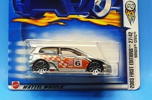 HOT WHEELS HONDA CIVIC 2003 FIRST EDITIONS FAST FREE S&H IN BOX 1/64 - Picture 1 of 4