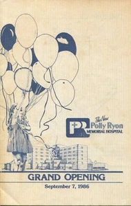 The New Polly Ryon Memorial Hospital Richmond Texas Grand Opening 1986 Brochure - Picture 1 of 5