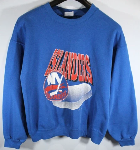 Men's Vintage 1992 Hanes New York Islanders Pullover Sweater NHL Hockey Size XL Cover