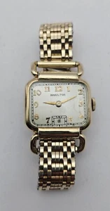RARE Vintage 10KTF 1930s Men's Hamilton Medwick 17 Jewel Cal. 987-F Uhr läuft - Bild 1 von 10