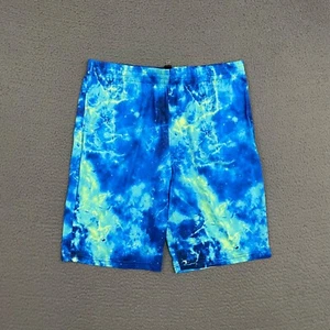 Lands' End Shorts Boys 2XL Blue Abstract Galaxy Nebula Drawstring Activewear - Picture 1 of 9
