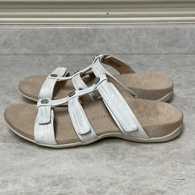 Sandalia Vionic ámbar deslizable para mujer 11 blancas con tiras cómodas zapatos sin cordones Foto 1 de 4