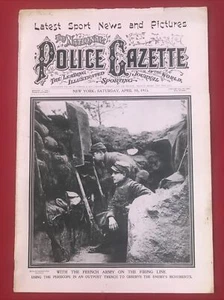 Police Gazette April 10, 1915 Al Reich Gypsy Mooney - Picture 1 of 9