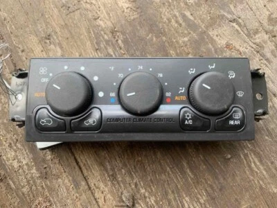2002 Cadillac Escalade AC Heater Temperature Climate Control w/o Celsius Display - Image 1 of 3