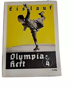 OLYMPISCHE SPIELE 1936. Heft Nr. 4. - Eislaufen. - Bild 1 von 2