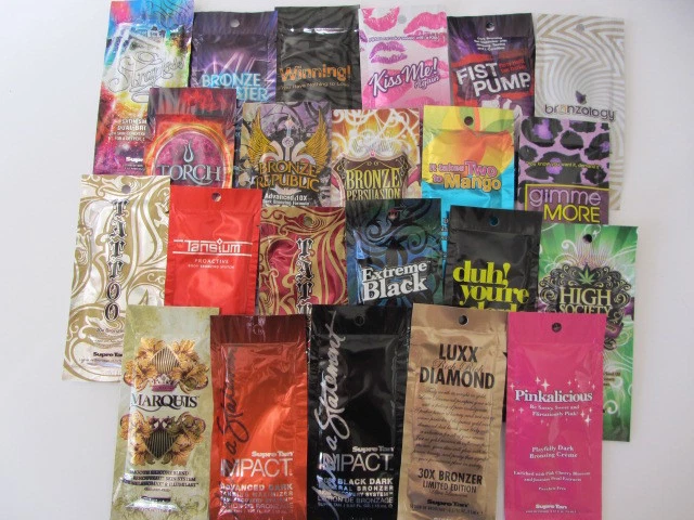 10 PACK OF VARIOUS SUPRE, PLAYBOY, PROTAN ALL DIFFERENT TANNING LOTION PACKETS