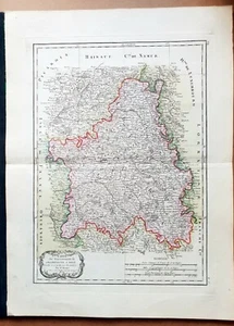 XVIII ème - Gouvernement de Champagne et Brie Belle Carte par Bonne 51x38 - 1771 - Picture 1 of 4