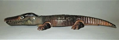 Vintage Diecast Alligator Crocodile Nutcracker L.6.2"x1.6"x0.8" Very Good Condit - Image 1 of 4