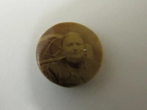 Vtg. Old Mystery Woman ?? Picture Button / Pin - Picture 1 of 3