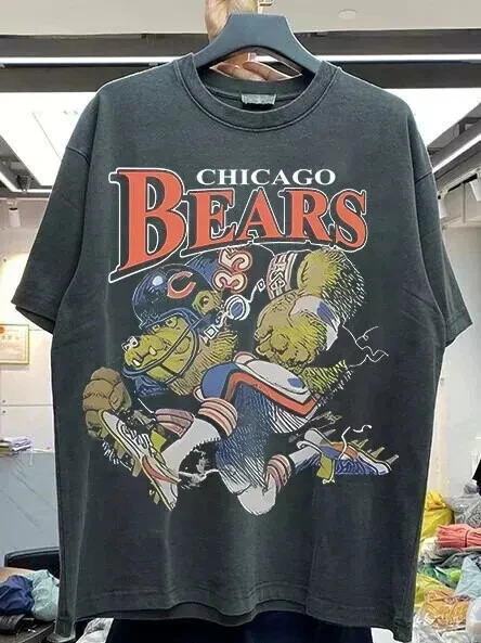 Camisa estilo vintage Chicago Bears NFL manga corta color negro KV12973 Foto 1 de 1