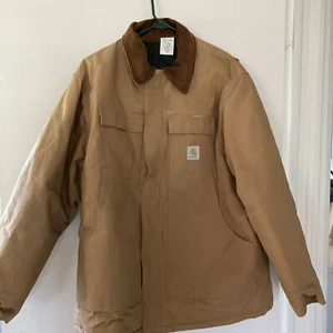 Carhartt Jacke CQ186 Artic Quilt gefüttert braun Chore Mantel Gr. 48 neu ohne Etikett - Bild 1 von 14