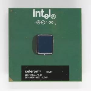 Socket 370 CPU - Intel Celeron 600 - 600MHz - SL3W8 - Coppermine - TESTED - Picture 1 of 2