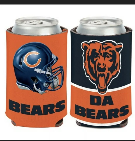 Chicago Bears Can Cooler Slogan Design 12oz Collapsible Koozie - Wincraft Cover