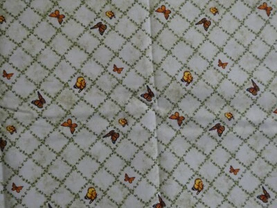 全新,未水洗 Michael Miller "BUTTERFLY TRELLIS" 棉织物 CX8826 - 2 码 — 第 1/4 张图片