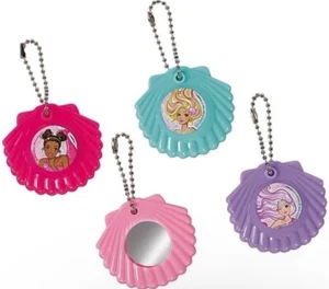 Barbie Mermaid Shell Mirror Key Chain Birthday Party Favors Stocking Stuffers - Picture 1 of 1
