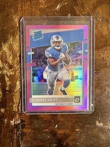 2020 Panini Donruss Optic D'Andre Swift Rated Rookie RC Pink Prizm #159 - Bild 1 von 2