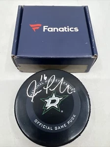Fanatics Joe Pavelski Dallas Star offizielles Spiel Puck Echtheitszertifikat signiert - Bild 1 von 3