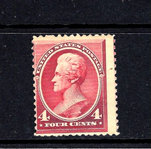 #215 US 4 CENT CARMINE JACKSON-MINT-LH-FINE-VF - Picture 1 of 1