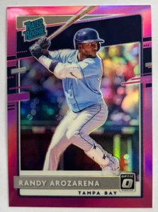 Randy Arozarena 2020 Donruss Optic Rated Rookie Minorista Rosa Prizm Tampa Bay Rays - Imagen 1 de 3