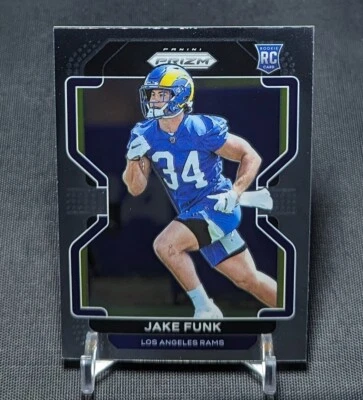 Jake Funk True Rookie Card RC 2021 Prizm NFL Football #402 Los Angeles Rams - Image 1 of 2
