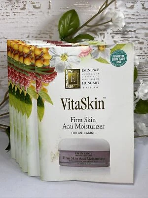 EMINENCE ORGANIC Eminence VitaSkin Firm Skin Acai Moisturizer for Anti-Aging (6pcs .10oz each)