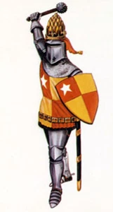 Kit de miniaturas Valiant # 9866 - Foot Knight - 1400 - 54 mm - Imagen 1 de 2