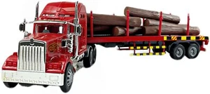 Big Rig Heavy Duty Tractor Trailer Lorry Truck Transport Lumber Kids Toy NEW  - Picture 1 of 7