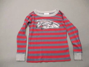 Hanna Andersson Size 4 Boys Red Stripe Star Wars Organic Cotton Pajama Top 7Y196 - Picture 1 of 6
