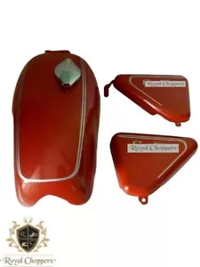 Fit For Norton Commando Roadster Red Painted Fuel Petrol Tank 850 Side Panel - Bild 1 von 3