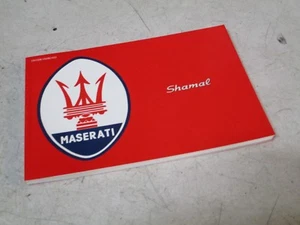 LIBRETTO ILLUSTRATIVO MASERATI SHAMAL - SCRITTO IN FRANCESE - NUOVO - ORIGINAL - Foto 1 di 2