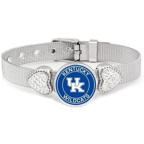University of Kentucky Wildcats Womens Silver Bracelet Jewelry Gift D26 Cover